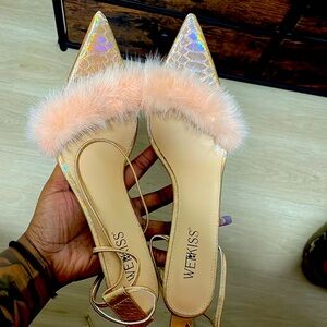 Rose gold heels